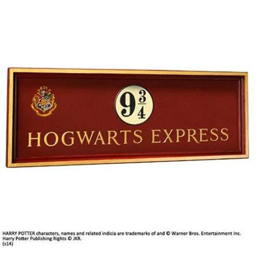 Plaque Poudlard Express Quai 9 3/4 Harry Potter