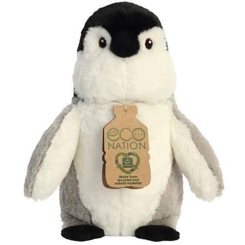 Peluche Eco Nation Pingouin - 23 Cm