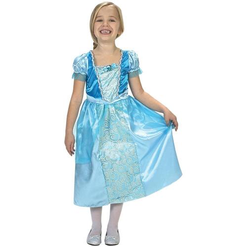 Panoplie Robe De Princesse Bleue Audrey 5-7 Ans