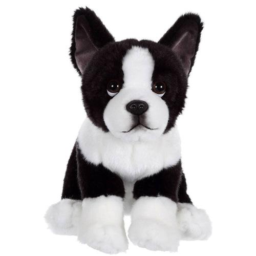 Peluche Chien Floppy Assis Bouledogue Français - 25 Cm