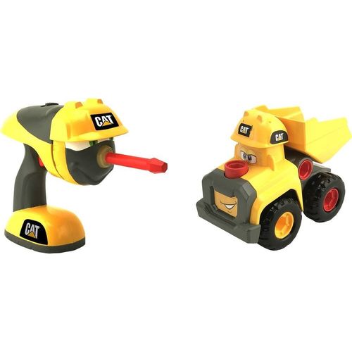 Cat- Fix-It Fleet Camion Benne Basculante 18 Cm Motorise Et Visseuse