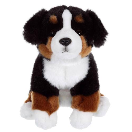 Peluche Chien Floppy Assis Bouvier Bernois - 25 Cm