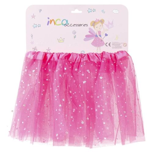 Tutu Fushia Avec Étoiles - Taille Unique Enfant