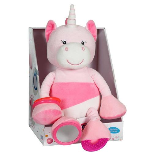 Peluche Ma Première Peluche D'activités Licorne - 25 Cm