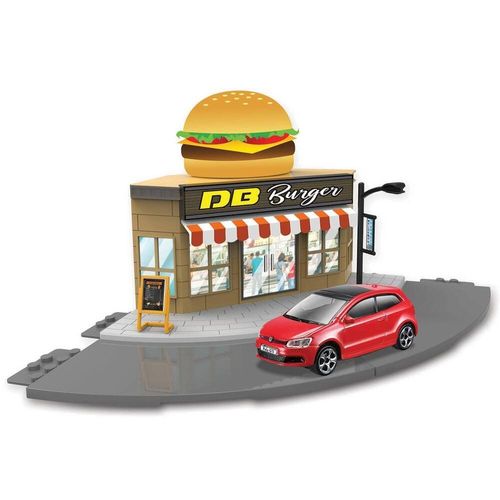 1/43 Bburago City Fast Food + 1 Vehicule