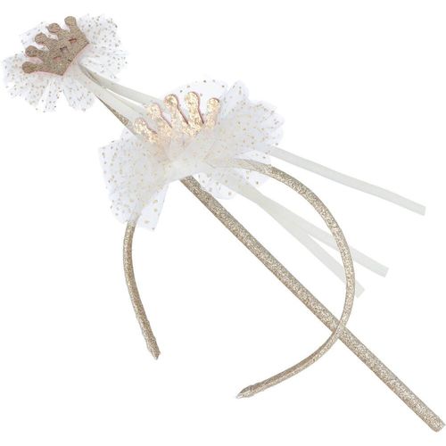 Set Couronne Et Baguette Avec Tulle
