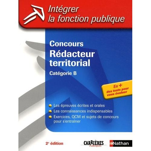 Concours Rédacteur Territorial - Catégorie B