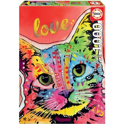 Puzzle 1000 Pieces - Tilt Cat Love - Dean Russo