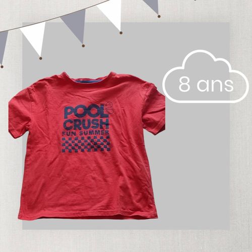 Tee Shirt Kiabi Saumon Foncé 8 Ans