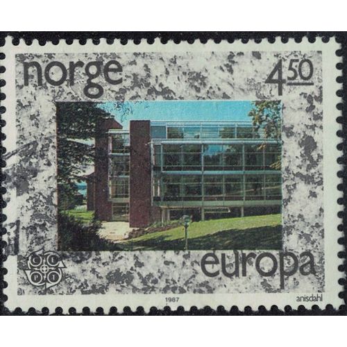 Norvège 1987 Oblitéré Used Architecture Bâtiments Europa Y&t No 922 Su