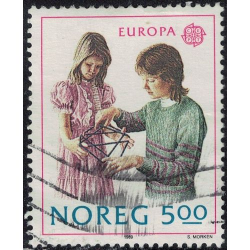 Norvège 1989 Oblitéré Used Europa Cept Jeux D'enfants Y&t No 977 Su