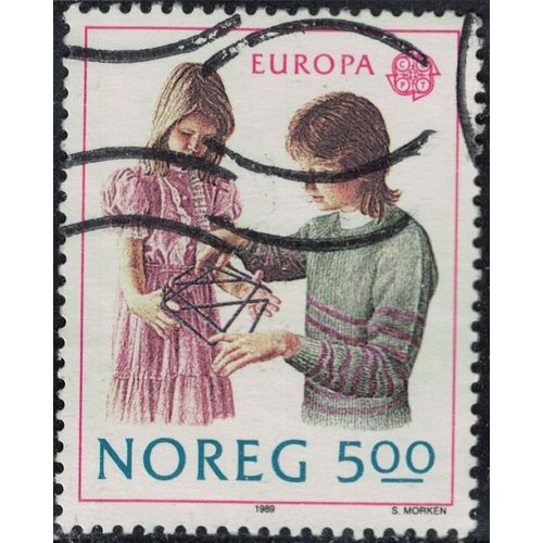 Norvège 1989 Oblitéré Used Europa Cept Jeux D'enfants Y&t No 977 Su