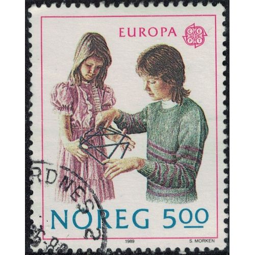 Norvège 1989 Oblitéré Used Europa Cept Jeux D'enfants Y&t No 977 Su