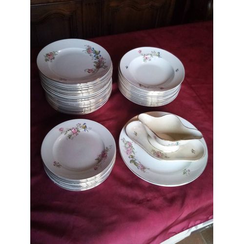 Service En Porcelaine 49 Pièces Saint Amand 