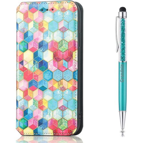 Coque Pour Nokia 3.2, Housse Nokia 3.2, Etui Rabat Protection Housse Premium En Cuir Pu,Pochette Fermeture Magntique,Flip Case Compatible Avec Nokia 3.2 (Color 1)