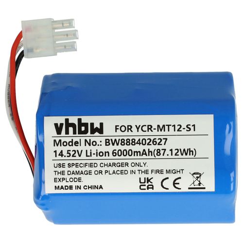 vhbw Batterie compatible avec Miele Scout RX2, RX3 robot électroménager (6000mAh, 14,52V, Li-ion)