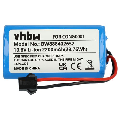 vhbw Batterie compatible avec Cecotec Conga 890 Slim, Slim, Slim 890, Slim 890 Wet aspirateur (2200mAh, 10,8V, Li-ion)