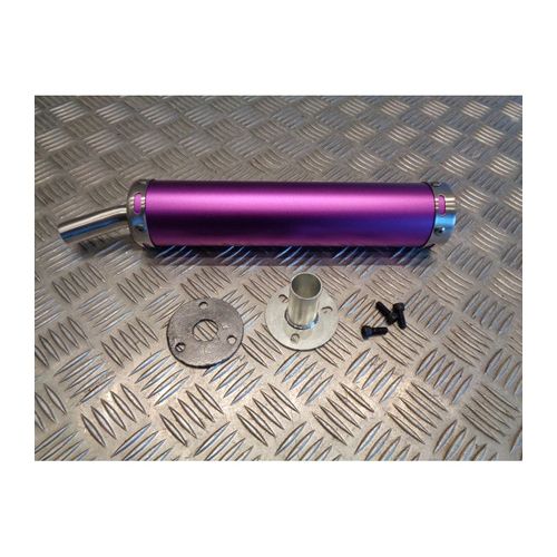 Cartouche Silencieux Universel Adaptable Violet Pour Pot Echappement Scooter Moto Mecaboite 50 125 ...