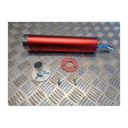 Cartouche Silencieux Universel Adaptable Rouge Pour Pot Echappement Scooter Moto Mecaboite 50 125
