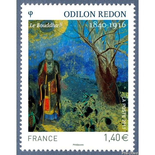 France 2011, Très Beau Timbre Neuf** Luxe Yvert 4542, Oeuvre D'odilon Redon, "Le Bouddha".