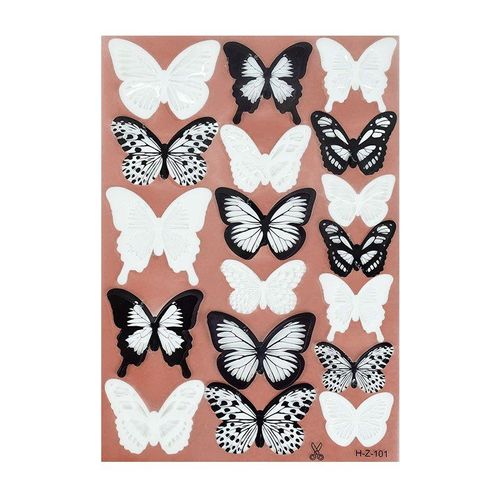 Autocollants Muraux Papillon En Cristal 3d, 18 Pièces, Sparadrap Muraux Créatifs Bricolage D'enfants, Fournitures De Décoration De Chambre À Coucher Pour La Maison