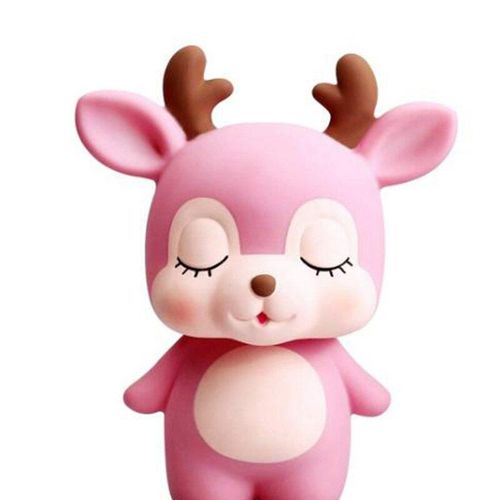Tirelire en forme de cerf mignon pour enfants, rose, tirelire, boîte à bonbons, le meilleur cadeau pour enfants, garçons et filles