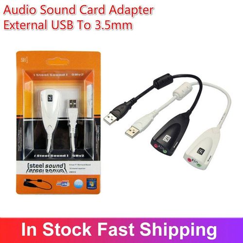 Carte son externe USB 7.1, adaptateur USB vers 3D CH Sound, Audio antimagnétique, casque, Microphone, Jack 3.5mm, connecteurs pour ordinateur portable et PC