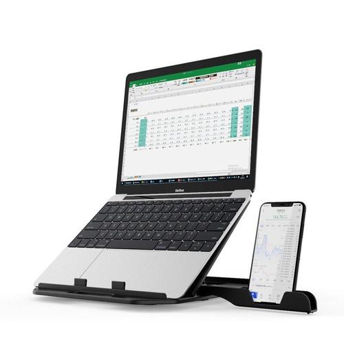 support de refroidissement pliable pour ordinateur portable 11 17 pouces, avec support de téléphone, pour Macbook Dell HP Lenovo ASUS