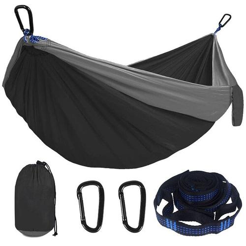 Hamac de Camping léger Double simple avec cordes suspendues, pour randonnée voyage jardin plage