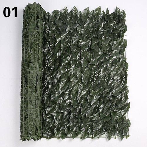 Rouleau De Criblage De Clôture De Jardin En Rotin, Feuilles Artificielles, Protection Contre La Décoloration Uv, Simulation De Confidentialité, Aménagement Paysager Mural, Lierre