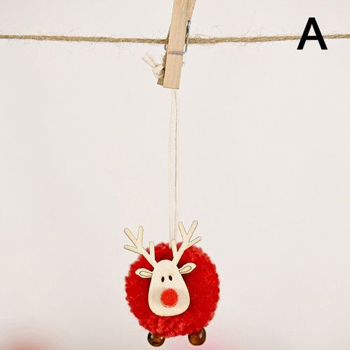 Pendentifs En Forme De Cerf En Feutre Pour Arbre De Noël, Ornements Suspendus Pour Sapin De Noël, Cadeaux De Nouvel An Pour Enfants
