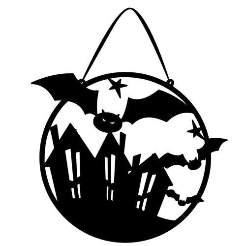 Panneaux Suspendus Halloween Fantôme Chauve Souris, Araignée Pour Enfants, Fête D'halloween Intérieure, Extérieur, Maison, Fenêtre, Porte, Décoration Suspendue