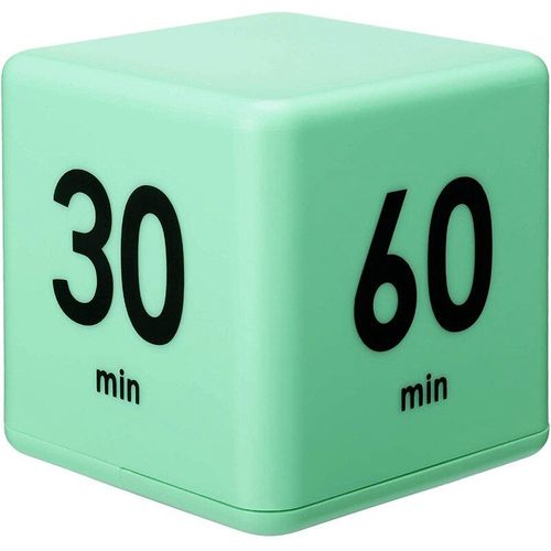 Minuterie Avec Capteur De Gravité Carré, 1 Pièce, Minuterie À Bascule Pour Enfants, Pour L'étude, L'entraînement, Le Jeu, La Cuisine, La Maison