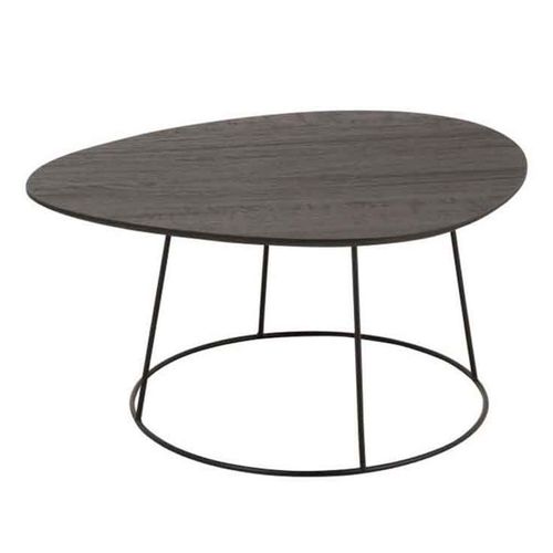 Paris Prix - Table D'appoint Design "Mesla" 69cm Marron Foncé