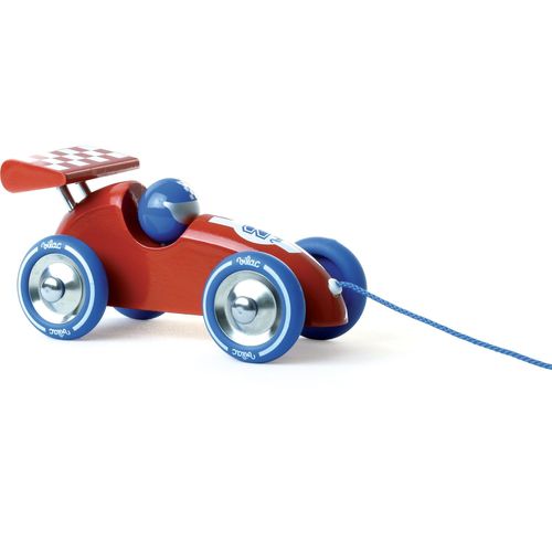Vilac Voiture De Course À Trainer Rouge-Bleu