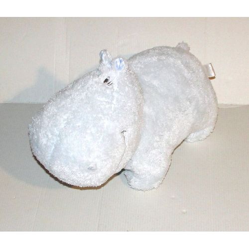 doudou hippopotame zara home peluche animal bleu clair 30 cm