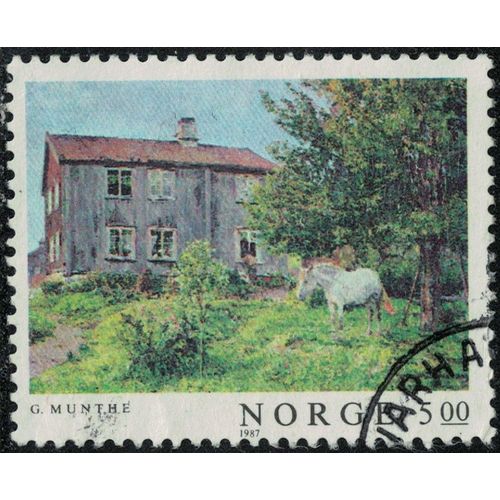 Norvège 1987 Oblitéré Used The Farm La Ferme Peinture De Gerhard Munthe Y&t No 932 Su