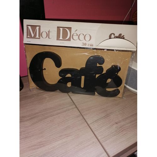 Mot déco Cafe 30cm