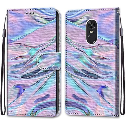Coque Pour Xiaomi Redmi Note 4x, Etui En Cuir Pu Portefeuille Housse Coque Avec 360 Degres Silicone Antichoc Protection Cover Cuir Pochette Magnetique Und Flip Bequille (Fluorescent)