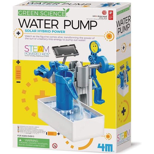 Dam 4m Kidzlabs Green Science/Hybrid Solar Engineering : Pompe À Eau, Nécessite 1x1.5v Pile Aaa Et Un Petit Tournevis Phillips (Non Inclus), Instructions Détaillées Incluses, Boîte 20,