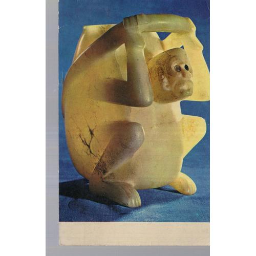 Carte Postale Du Musée National D'anthropologie (Mexique) Vase En Albatre Représentant Un Singe