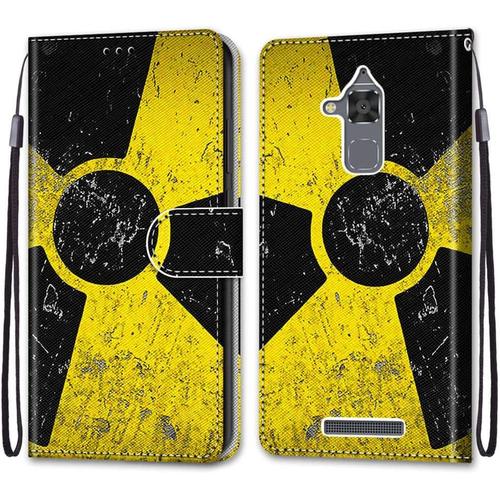 Coque Pour Asus Zenfone 3 Max Zc520tl, Etui En Cuir Pu Portefeuille Housse Coque Avec 360 Degres Silicone Antichoc Protection Cover Cuir Pochette Magnetique Und Flip Bequille(Moulin A Vent)