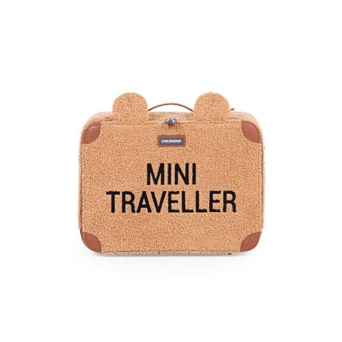 Mini Traveller Kids Suitcase Teddy Brun - Childhome