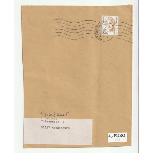 Timbre Sur Demi Enveloppe Allemagne, Maria Probst, Femme Politique Allemande. 1997 N° 1788 Dimension 197 X 163 Mm