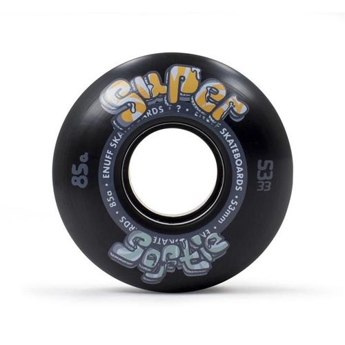 Roue Skate Enuff Super Softie Wheels Black 55mm Noir