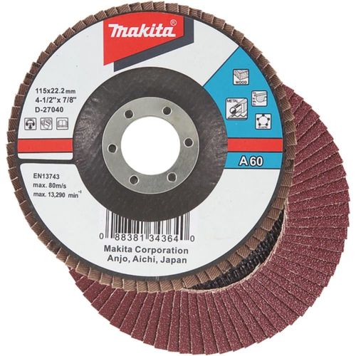 MAKITA rondelle striée 180 mm grain 120
