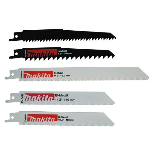 MAKITA 5 lames de scie sabre pi?ces Reciprosägeblatt Set