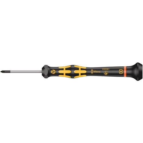 WERA 1572 tournevis ESD Kraftform Micro pour vis Microstix. 00 x 40 mm