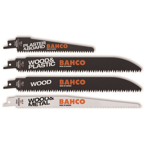 Bahco Sortie de la lame de scie Sabre pour bois + plastique (contient 3940-228-6-SL, 3942-228-11-HSL, 3942-228-7-HSL, 3942-