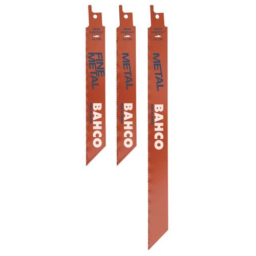 Bahco Sortie de la lame de scie Sabre pour le métal (contient 3940-150-14-ST, 3940-150-18-ST, 3940-150-18-ST, 3940-228-18-S)